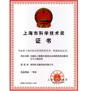 上海市科學(xué)技術(shù)獎-一等獎