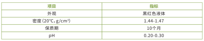 垃圾滲濾液COD去除劑質量標準